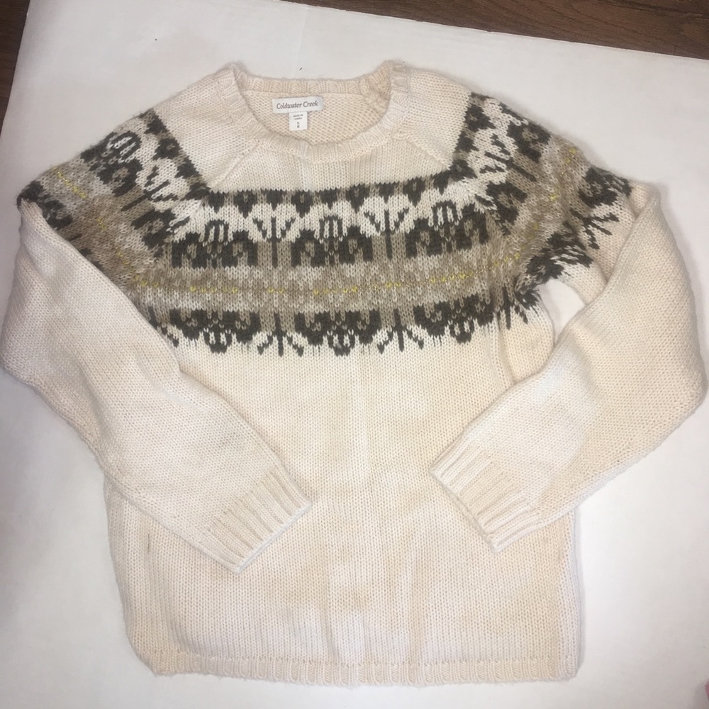 Coldwater Creek‎ cozy wool blend sweater GUC